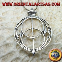 Silver pendant, the Goblet of Well "The Chalice Well, Glastonbury"