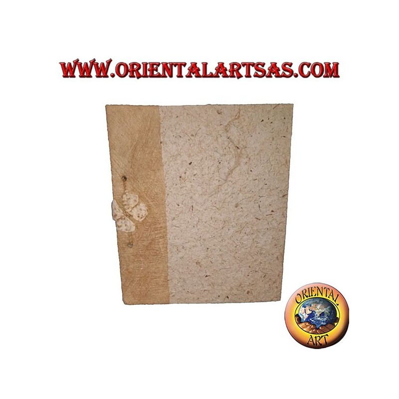 Notebook notebook in tree bark with string binding, 28 cm