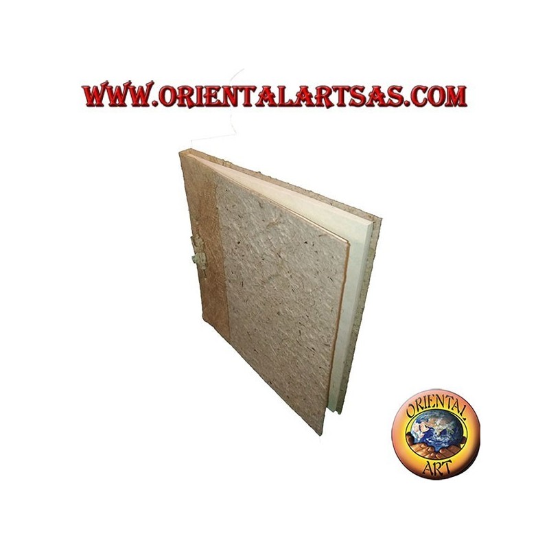 Notebook notebook in tree bark with string binding, 28 cm