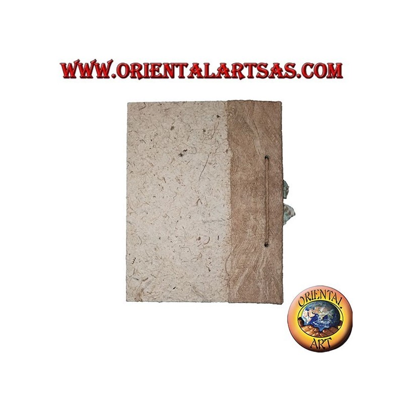 Notebook notebook in tree bark with string binding, 21 cm
