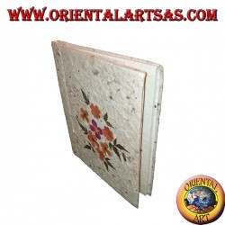 Cahier en papier de riz à décor de pétales de fleurs 1, 21 cm