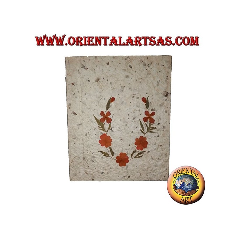 Cahier en papier de riz à décor de pétales de fleurs 2, 21 cm