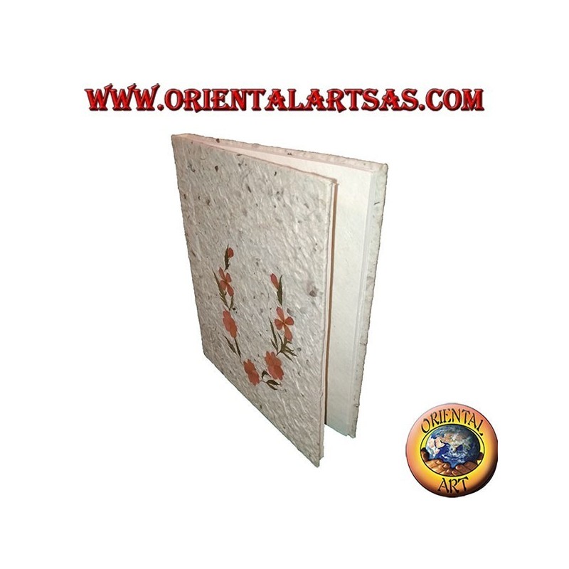 Cahier en papier de riz à décor de pétales de fleurs 2, 21 cm