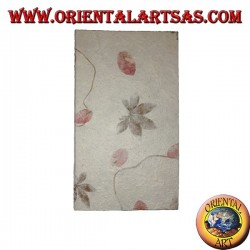 Envelopes for letters (5pc) with sheets (22pc) in notebook in rice paper and petals