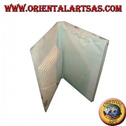 Sobres para cartas (5pc) con hojas (22pc) en cuaderno en papel de arroz y pétalos