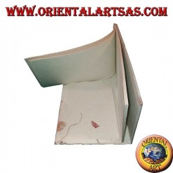 Envelopes for letters (5pc) with sheets (22pc) in notebook in rice paper and petals