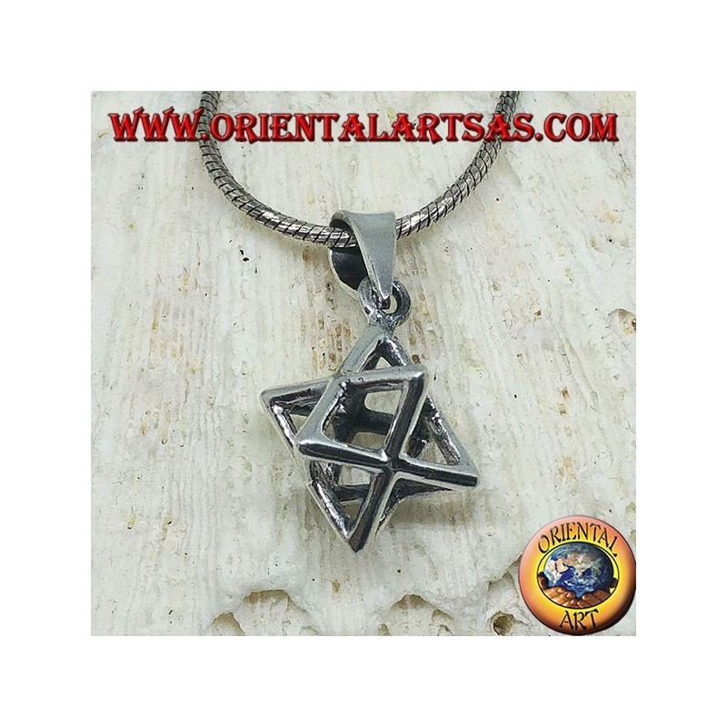 Colgante de plata de Merkaba Mer-Ka-Ba