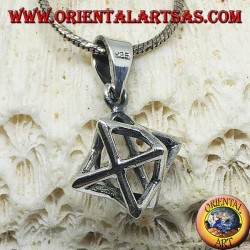 Pendentif en argent de Merkaba Mer-Ka-Ba