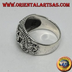 Silberring mit Harley Davidson Logo unter den Adlern