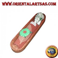 12 Natural incenses with elephant burning ceramic incense in the oval