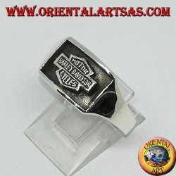 Silberring Harley Davidson Flachreliefdichtung