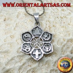 Pendentif en argent, de toutes les religions. "Interfaith"