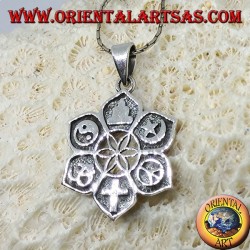 Pendentif en argent, de toutes les religions. "Interfaith"