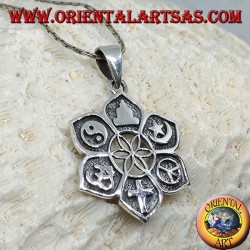Silver pendant, of all faiths. "Interfaith"