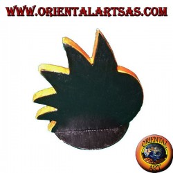 Burning sun and moon incense in hand painted pine wood