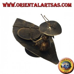 Schmiedeeisenkerzenhalter, Ameisenfähren auf dem Blatt