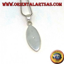 Colgante de plata ovalado con tres piedras madre de perla de tres colores