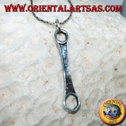 Silver pendant, mechanical hexagonal key ring