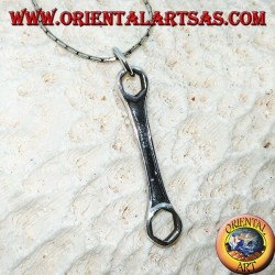 Silver pendant, mechanical hexagonal key ring