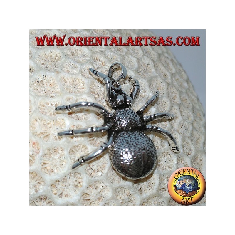 Silver pendant, tarantula spider (large) mobile