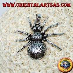 Silberanhänger, Tarantulaspinne (groß) mobil