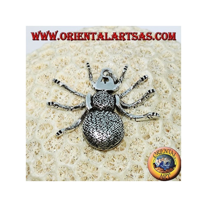 Silver pendant, tarantula spider (large) mobile