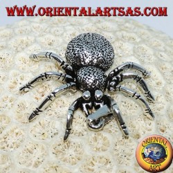Pendentif en argent, araignée tarentule (grand) mobile