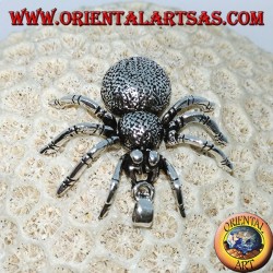 Silberanhänger, Tarantulaspinne (groß) mobil