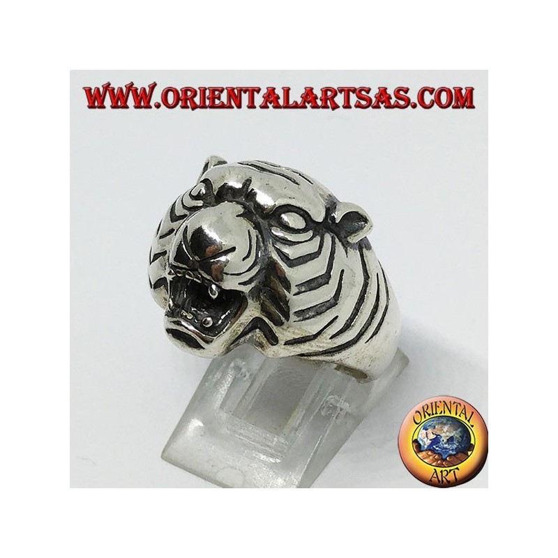 Silberring Tigerkopf
