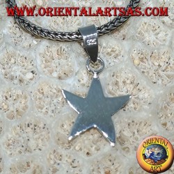 Simple pendentif en argent en forme d'étoile