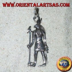 Silver pendant of the god Horus