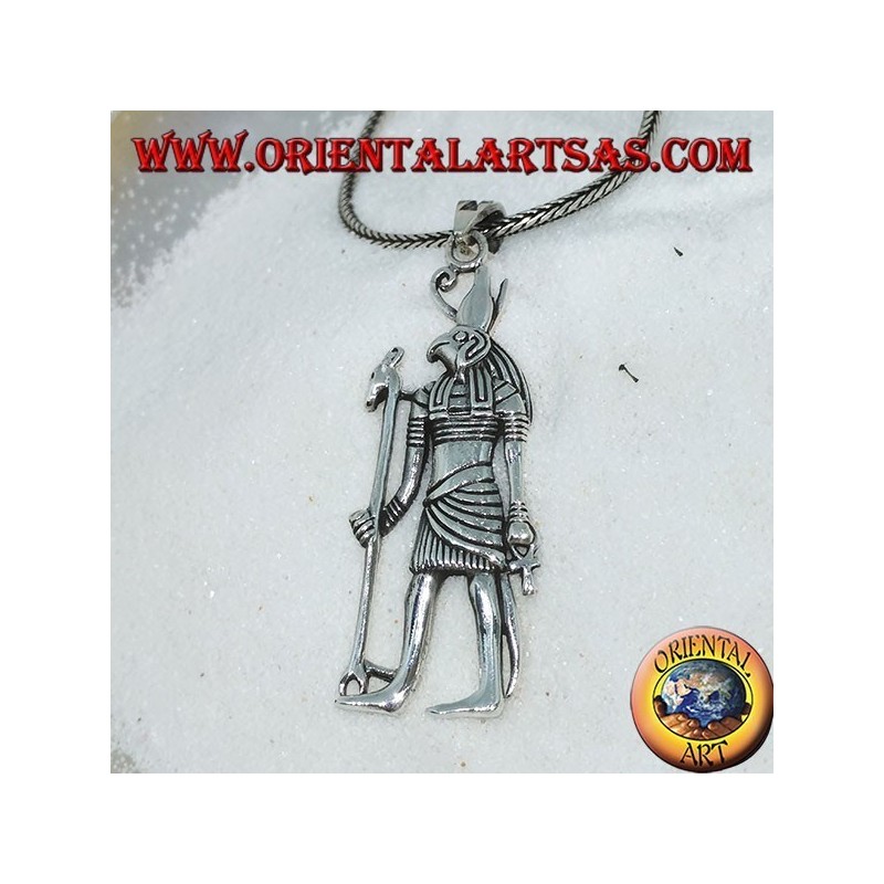 Silver pendant of the god Horus