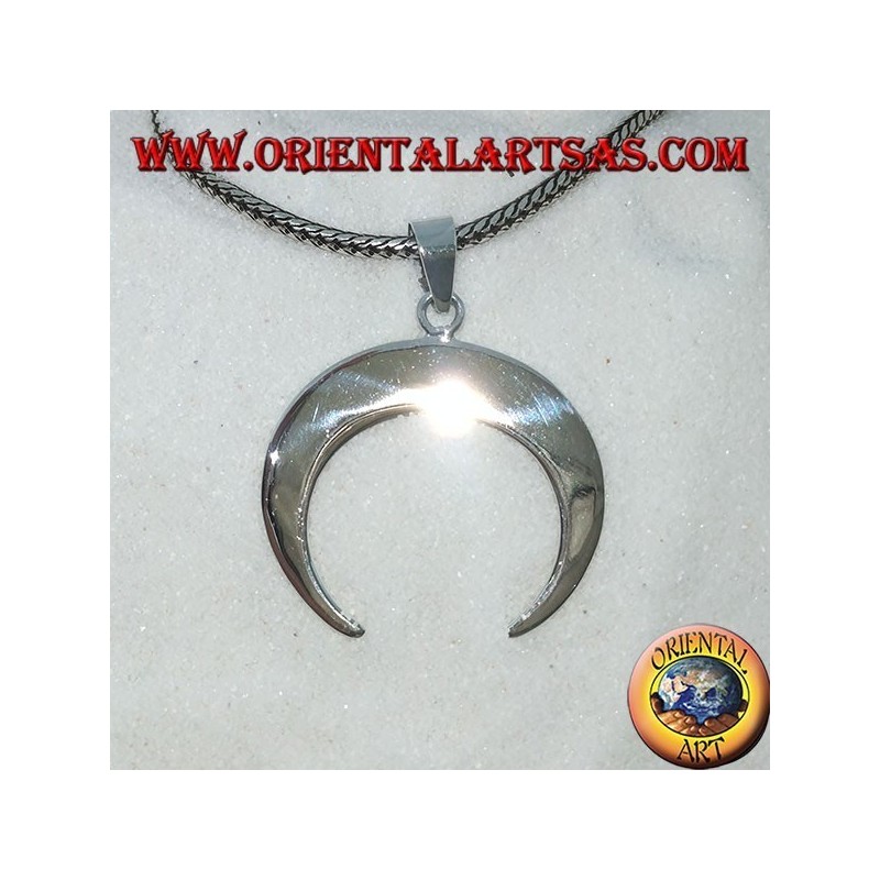 5 Ciondoli Mezza Luna In Argento Sterling 925 – Grandi (11x9mm), A Forma Di Falce Di Luna, Con Gancio, Per Creare Collane E Bracciali Fai Da Te