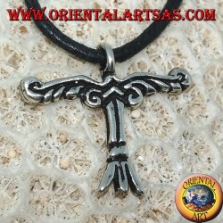 Silver pendant, Irminsul is a symbol of heaven, earth and Underworld