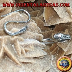 Boucles d'oreilles à crochet en argent en forme de cobra (serpent)