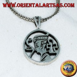 Pendentif en argent Néfertiti la reine égyptienne de la dix-huitième dynastie