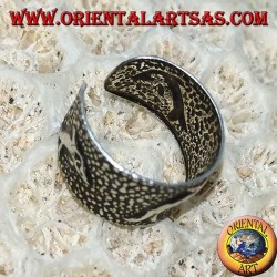 Manchette d'oreille en argent, dauphin