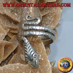 Ear Cuff in silver snake