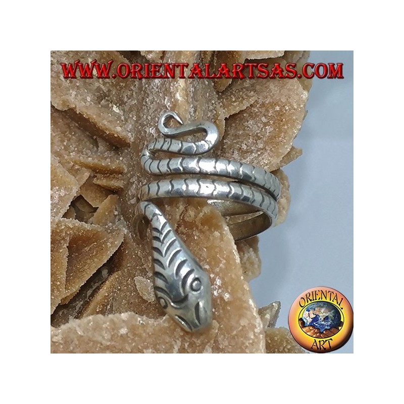Ear Cuff in argento serpente