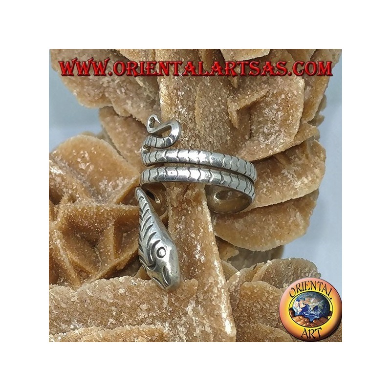 Ear Cuff in argento serpente