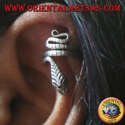 Ear Cuff in silver snake
