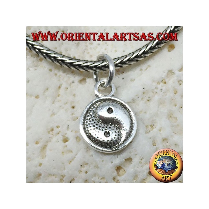 Tao yin-yang silver pendant