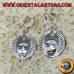 Boucles d'oreilles en argent Om (ॐ) de syllabe sacrée