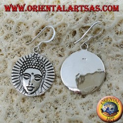 Boucles d'oreilles en argent Om (ॐ) de syllabe sacrée