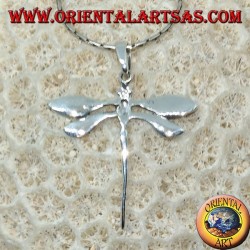 Pendentif en argent grosse libellule