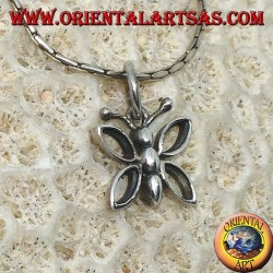 Small silver pendant of a butterfly