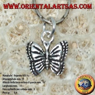 Pendant in silver little butterfly of Ulysses