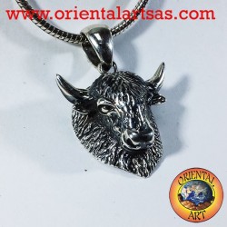 pendentif en argent bisons