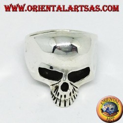 Anillo de plata, calavera sin mandíbula.