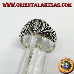 Anillo de plata de la Virgen Milagrosa.